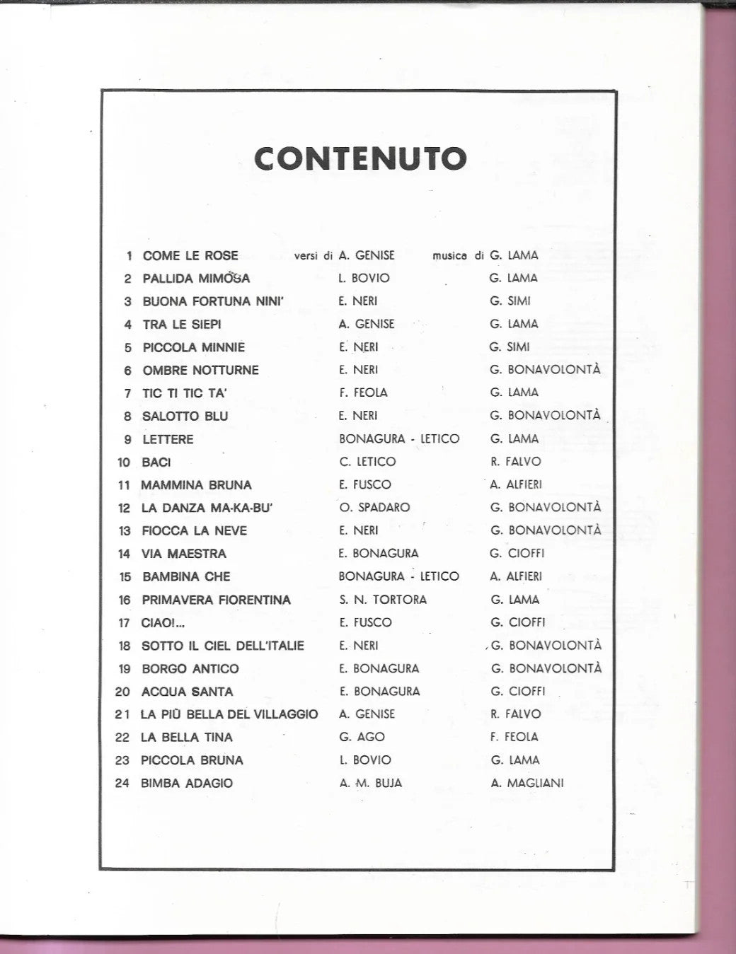CANZONI AMATE E CANTATE SETTIMA SERIE EDIZIONI LA CANZONETTA NAPOLI 1979