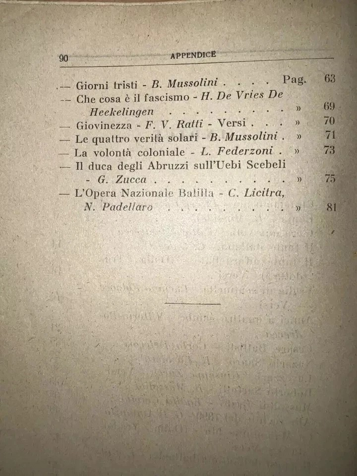 VENTENNIO LIBRO SCUOLE MEDIE 1930 LA GUERRA IL FASCISMO EDITRICE AUSONIA