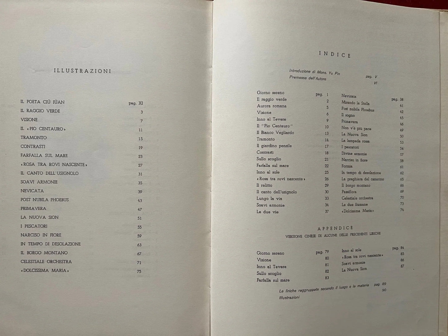 FERNANDO BORTONE I CANTI DELL'ESILIO 1963 MONDADORI EDITORE ILLUSTRATO CINA