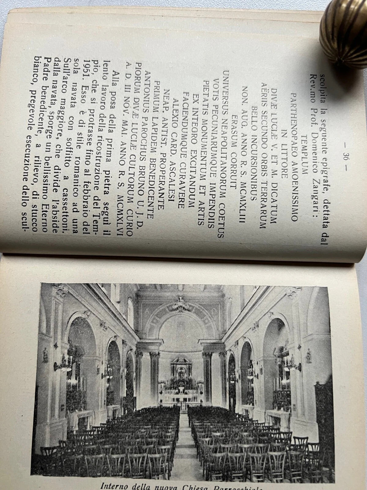 S. LUCIA VERGINE E MARTIRE VITA, CULTO, RACCOLTA DI PREGHIERE NAPOLI 1952