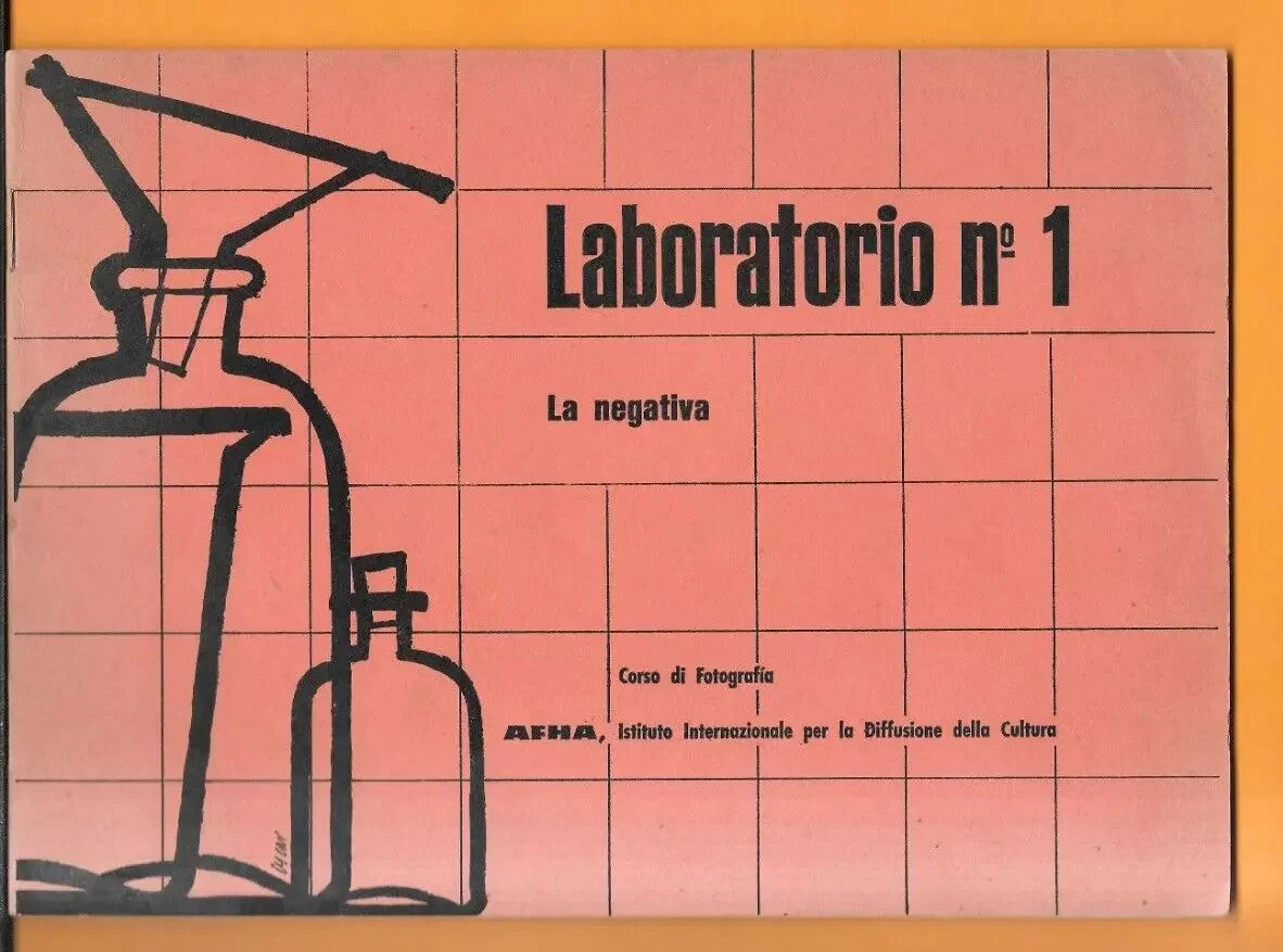 1963 CORSO DI FOTOGRAFIA AFHA , LABORATORIO N° 1 LA NEGATIVA