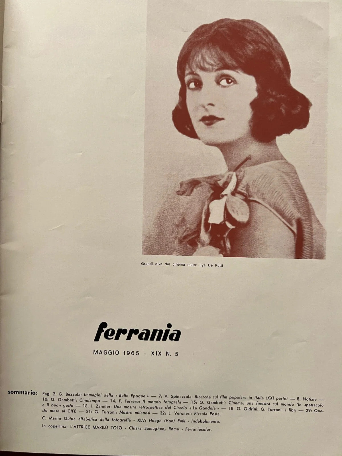 FERRANIA RIVISTA MENSILE DI FOTOGRAFIA E CINEMATOGRAFIA N.5 MAGGIO 1965