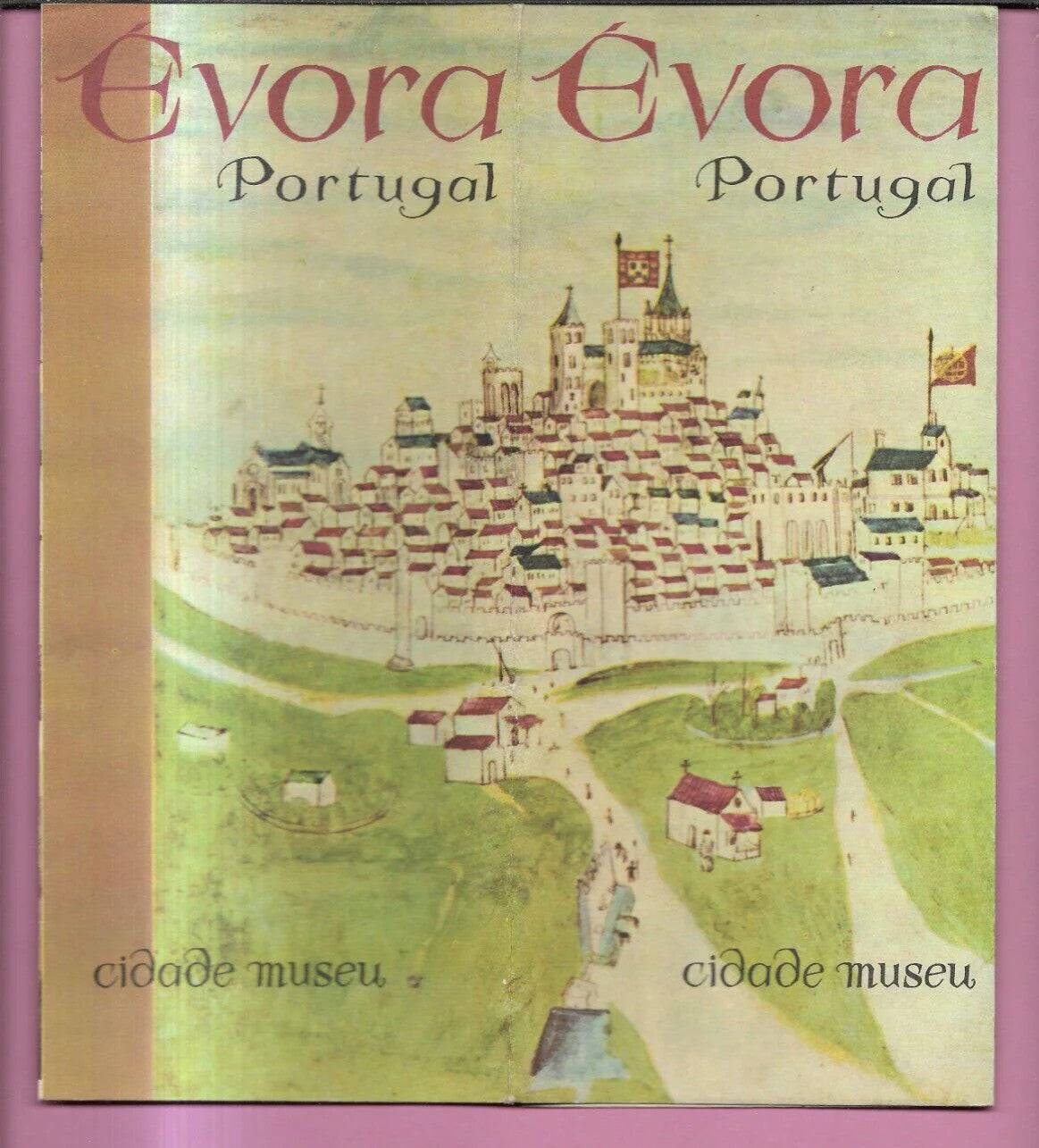 1963 BROCHURE TURISTICA EVORA PORTUGAL CIDADE MUSEU , MAPPA , FOTO ILLUSTRAZION
