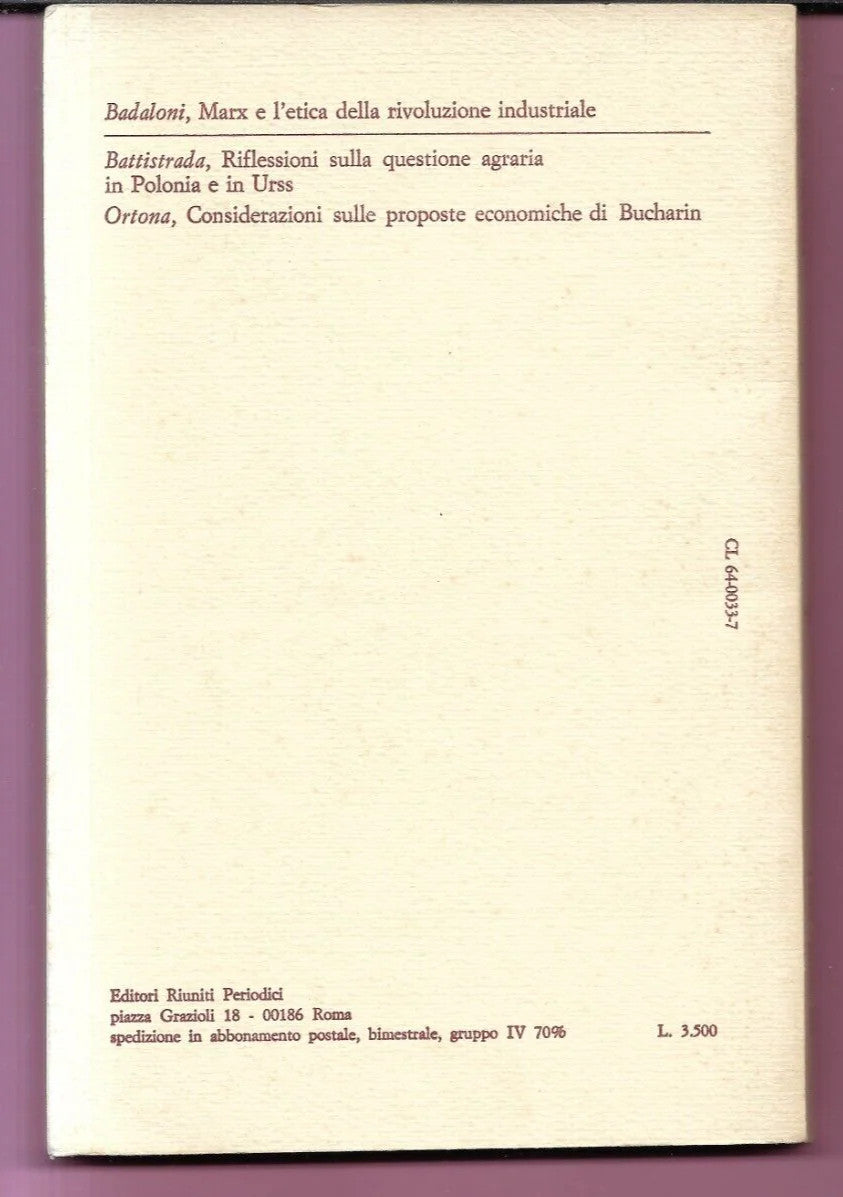 CRITICA MARXISTA 4 - 1982 DEMOCRAZIA POLITICA E STATO SOCIALE , BERLIGUER, CERRO
