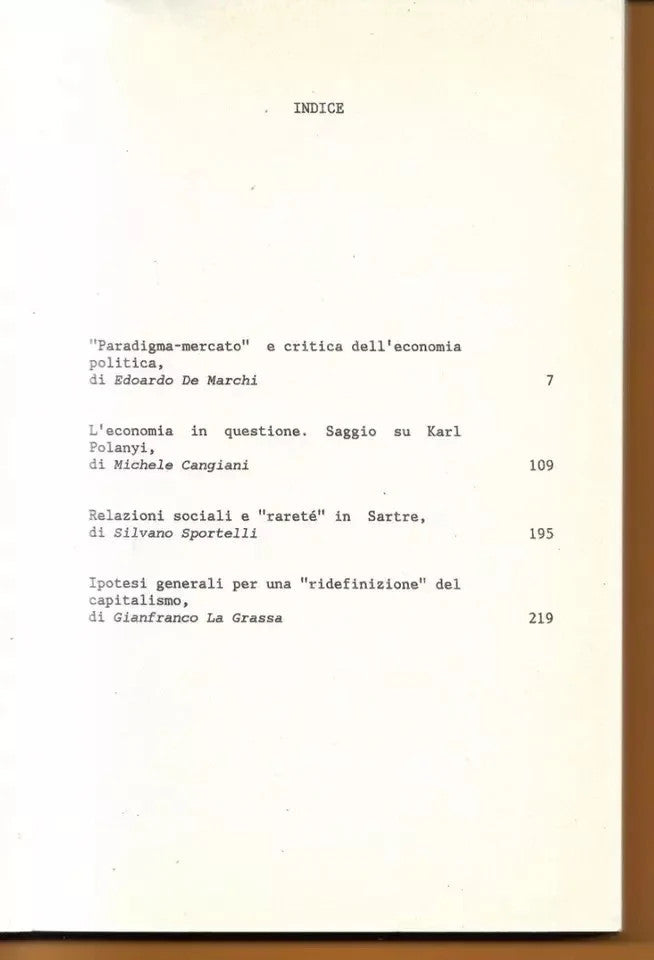ECONOMIA, CONFLITTO, CONNESSIONE SOCIALE FRANCO ANGELI 1986 STUDI MATERIALISMO