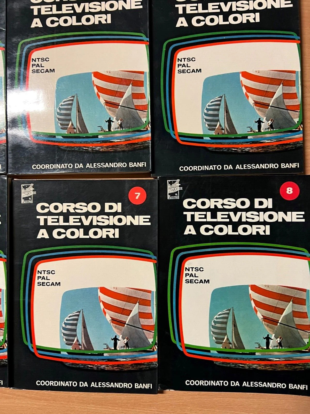 CORSO DI TELEVISIONE A COLORI 8 VOLUMI Alessandro Banfi, 1966, IL ROSTRO EDITRI