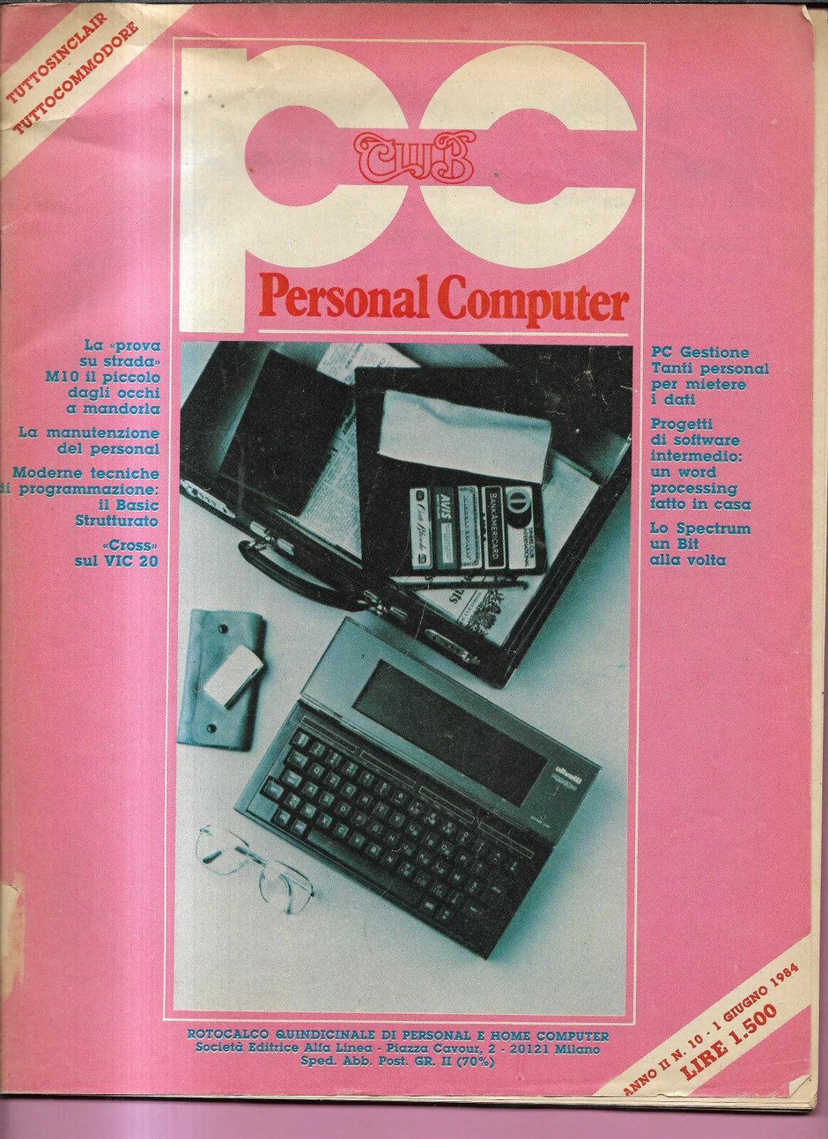 RIVISTA PC CLUB 1984 RETROCOMPUTER TUTTOSINCLAIR - TUTTOCOMMODORE