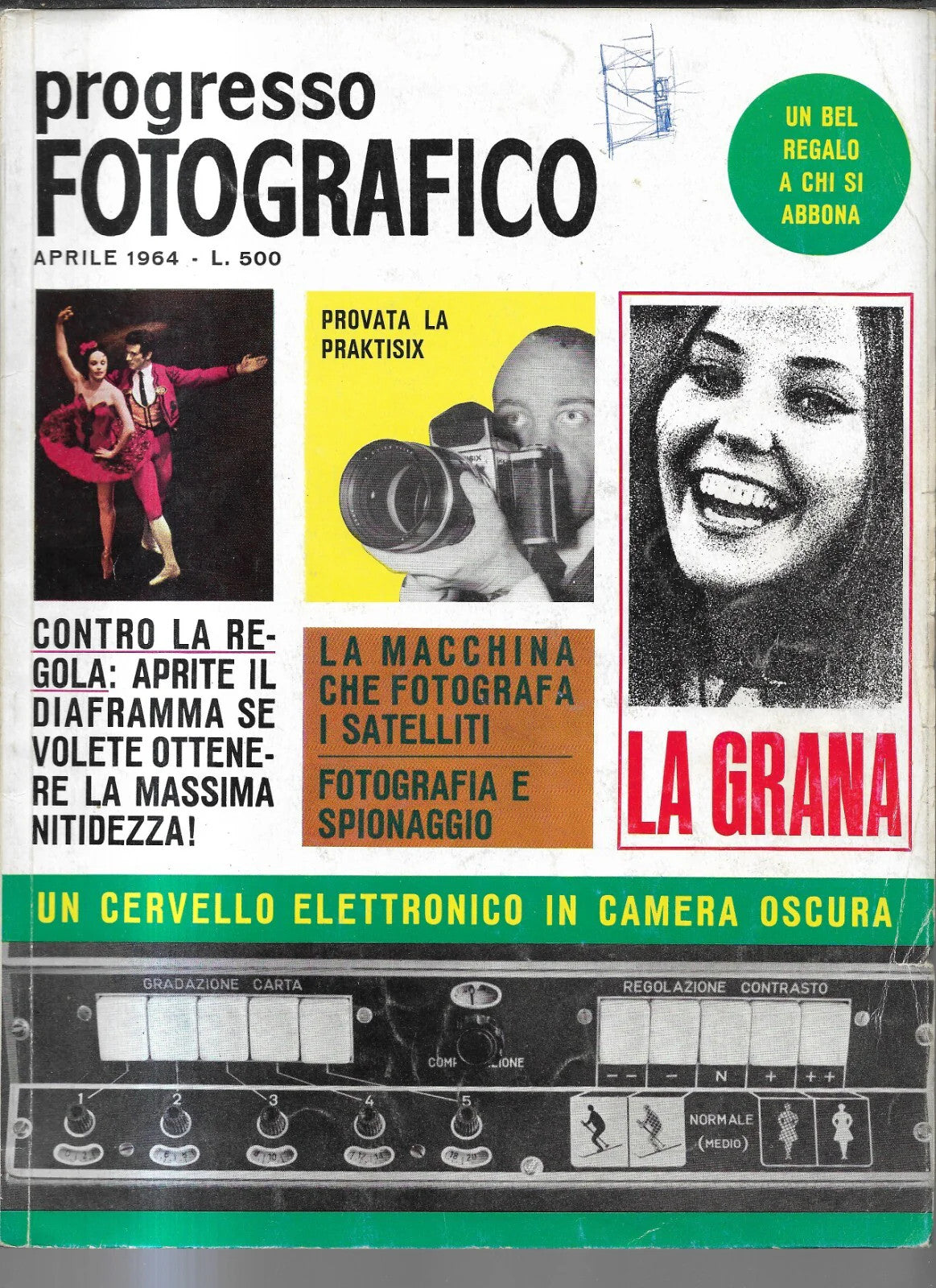 FOTOGRAFIA RIVISTA PROGRESSO FOTOGRAFICO APRILE 1964 ANNO 71 , N. 4