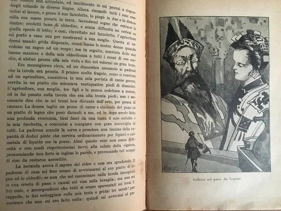 SWIFT I VIAGGI DI GULLIVER BEMPORAD 1931 ATTILIO MUSSINO ILLUSTRATO