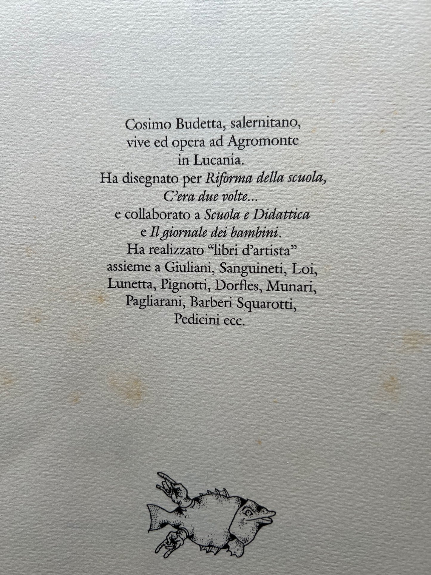 COSIMO BUDETTA ERUTTAIATTURE 1999 DE LUCA EDITORE SALERNO ILLUSTRATO