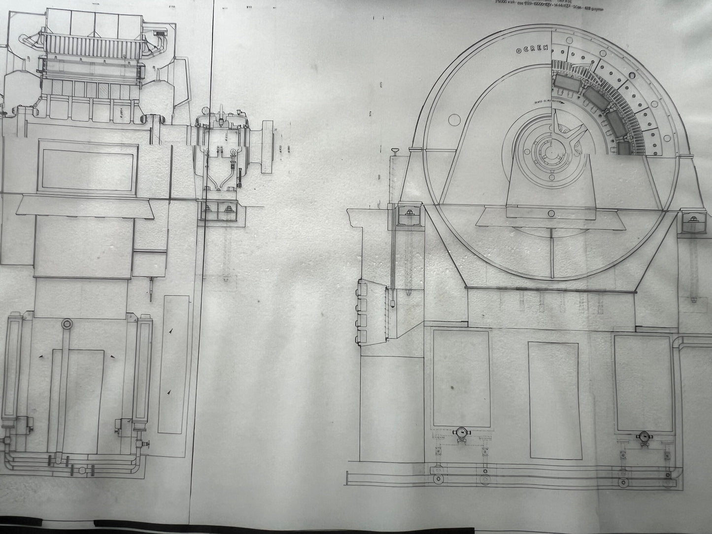 Negativo fotografico industriale su acetato – Soc. Trentina di Elettricità Milano – anni ’50 Centrale idroelettrica S. Valpurga