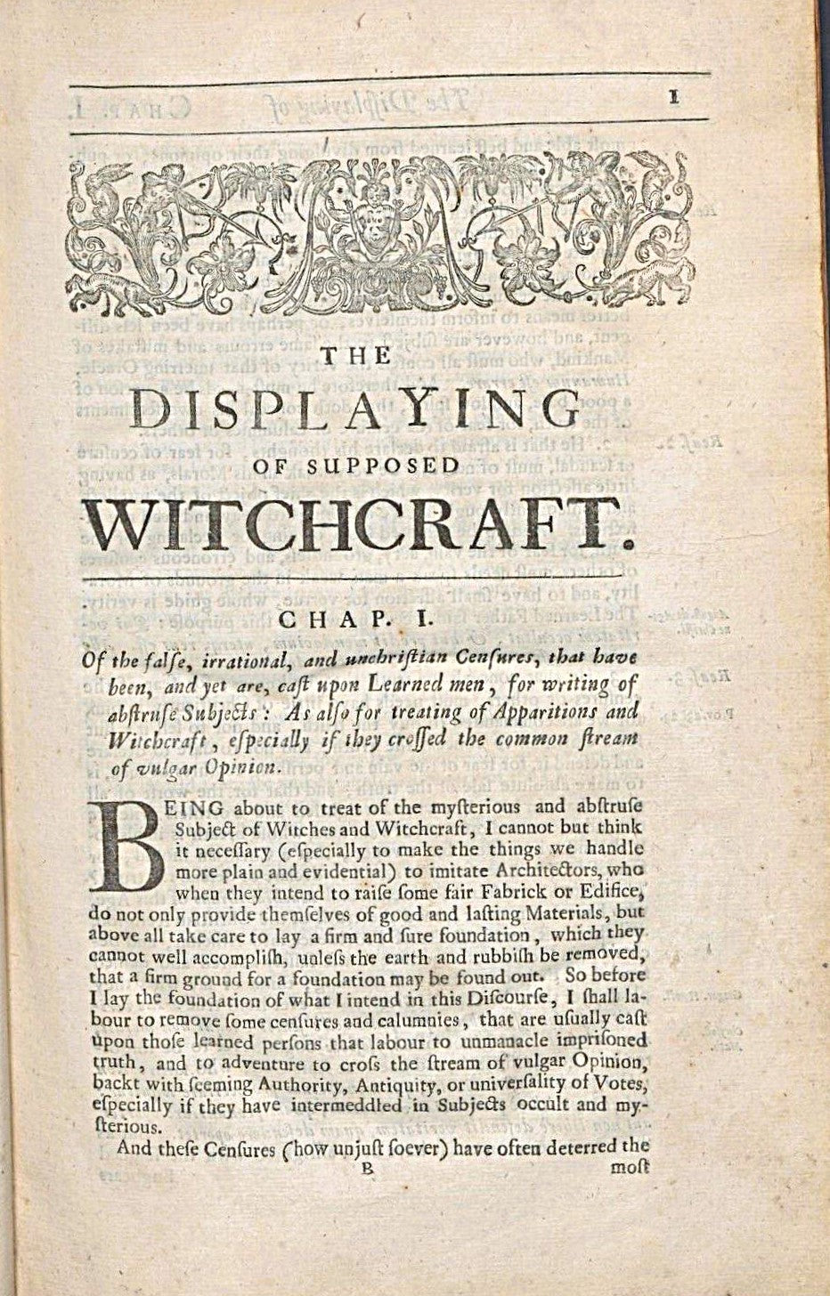 THE DISPLAYING OF SUPPOSED WITCHCRAFT John Webster 1677 London