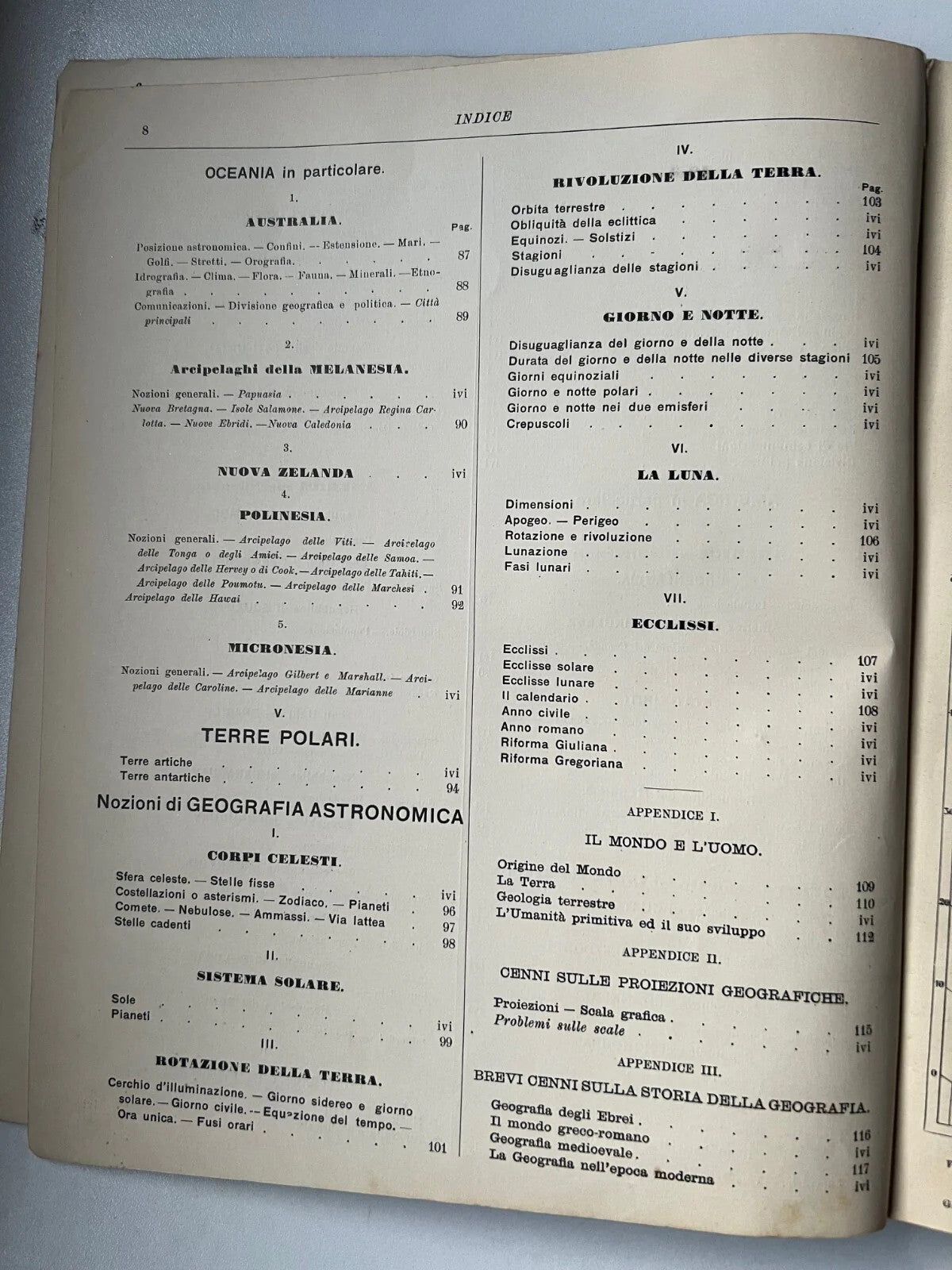 G. CORRADI TESTO ATLANTE DI GEOGRAFIA VOLUME TERZO REMO SANDRON 1911 F. NONNI