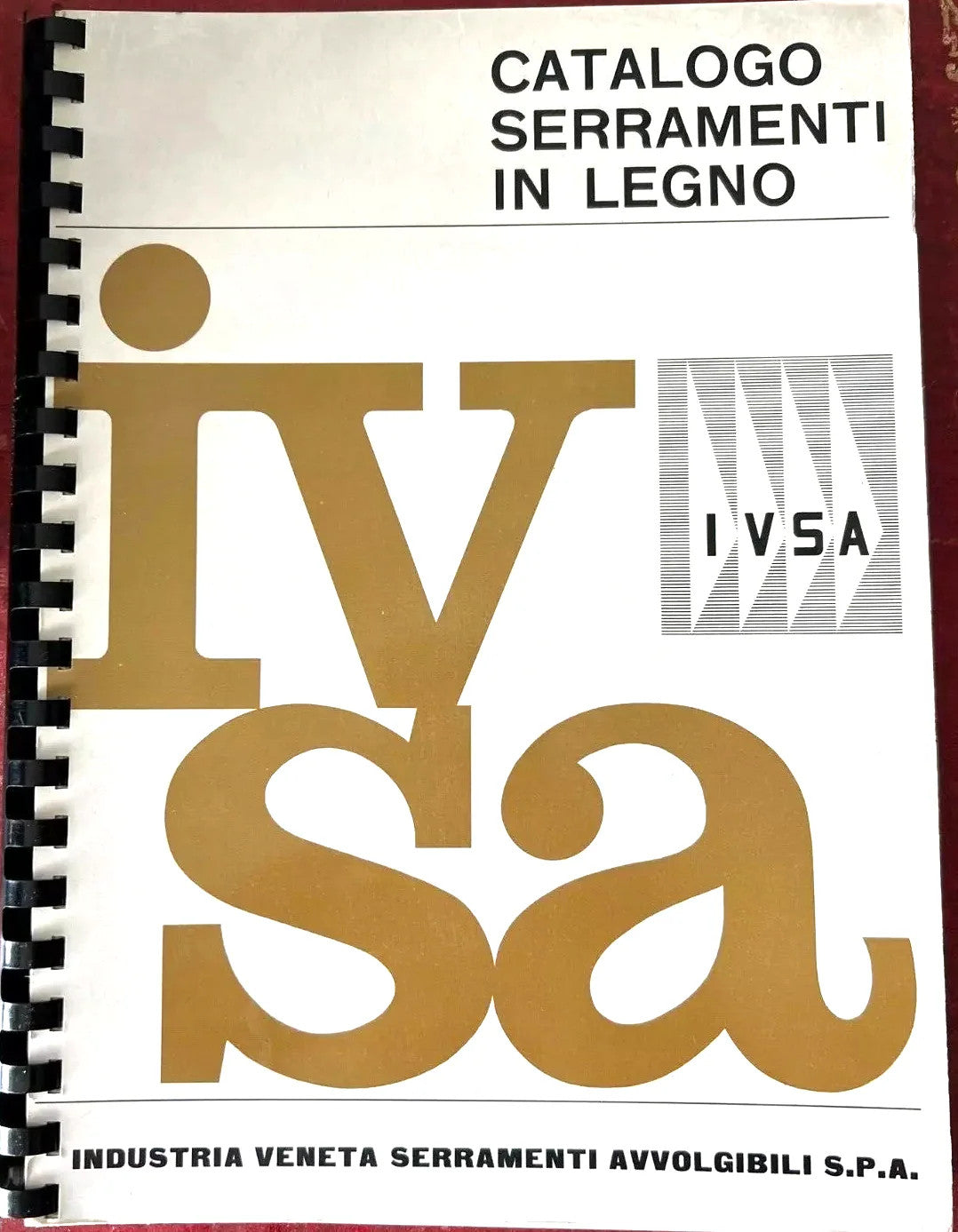 CATALOGO SERRAMENTI IN LEGNO IVSA ANNI ’60 GIO PONTI, GARDELLA VENETA SERRAMENTI