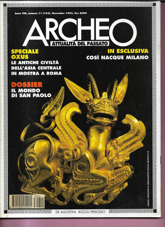 IL MONDO DI SAN PAOLO ARCHEO ANNO VIII NUMERO 11 (105) DE AGOSTINI 1993