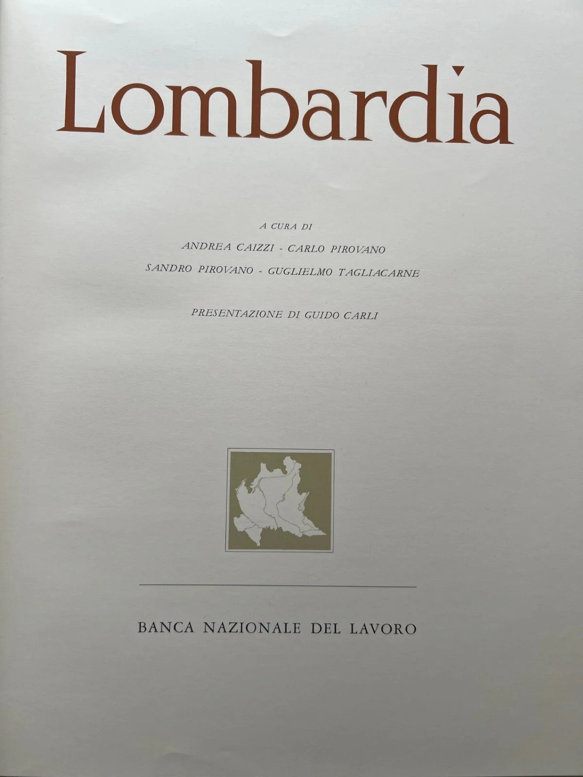 LOMBARDIA ARTE BANCA NAZIONALE DEL LAVORO ELECTA EDITRICE 1973
