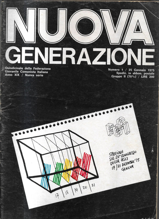 NUOVA GENERAZIONE GENNAIO 1975 RIVISTA DELLA FEDERAZIONE GIOVANILE COMUNISTA