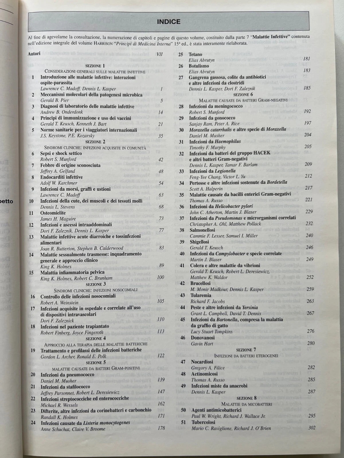 HARRISON PRINCIPI DI MEDICINA INTERNA - MALATTIE INFETTIVE 2002 McGRAW-HILL