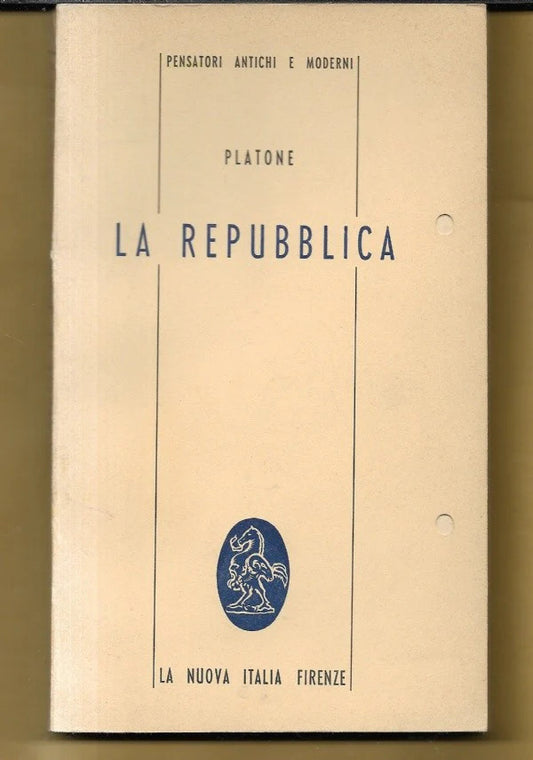 LA REPUBBLICA di Platone, 1975, La Nuova Italia Firenze