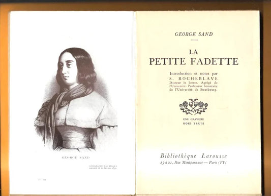 GEORGE SAND LA PETITE FADETTE BIBLIOTHEQUE LAROUSSE 1932 INTONSO