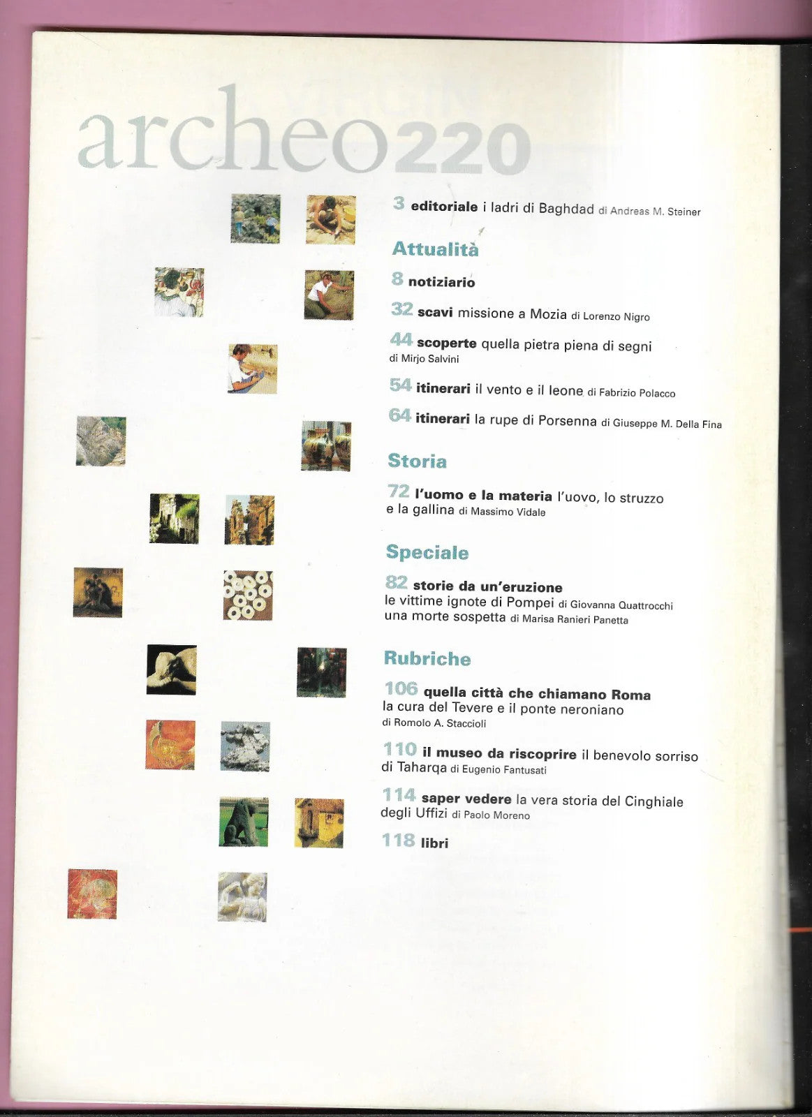 MOSTRA NAPOLI CITTA' SEPOLTE ARCHEO ANNO XIX NUMERO 6 (220) DE AGOSTINI 2003