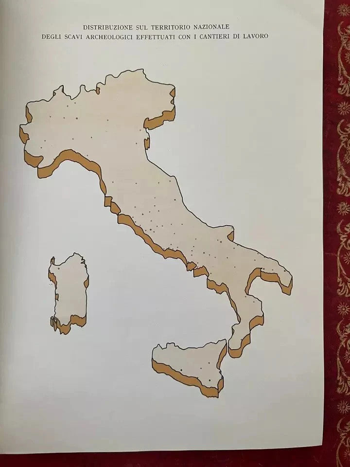 I CANTIERI DI LAVORO AL SERVIZIO DELL'ARCHEOLOGIA 1959 ROMA MNISTERO DEL LAVORO