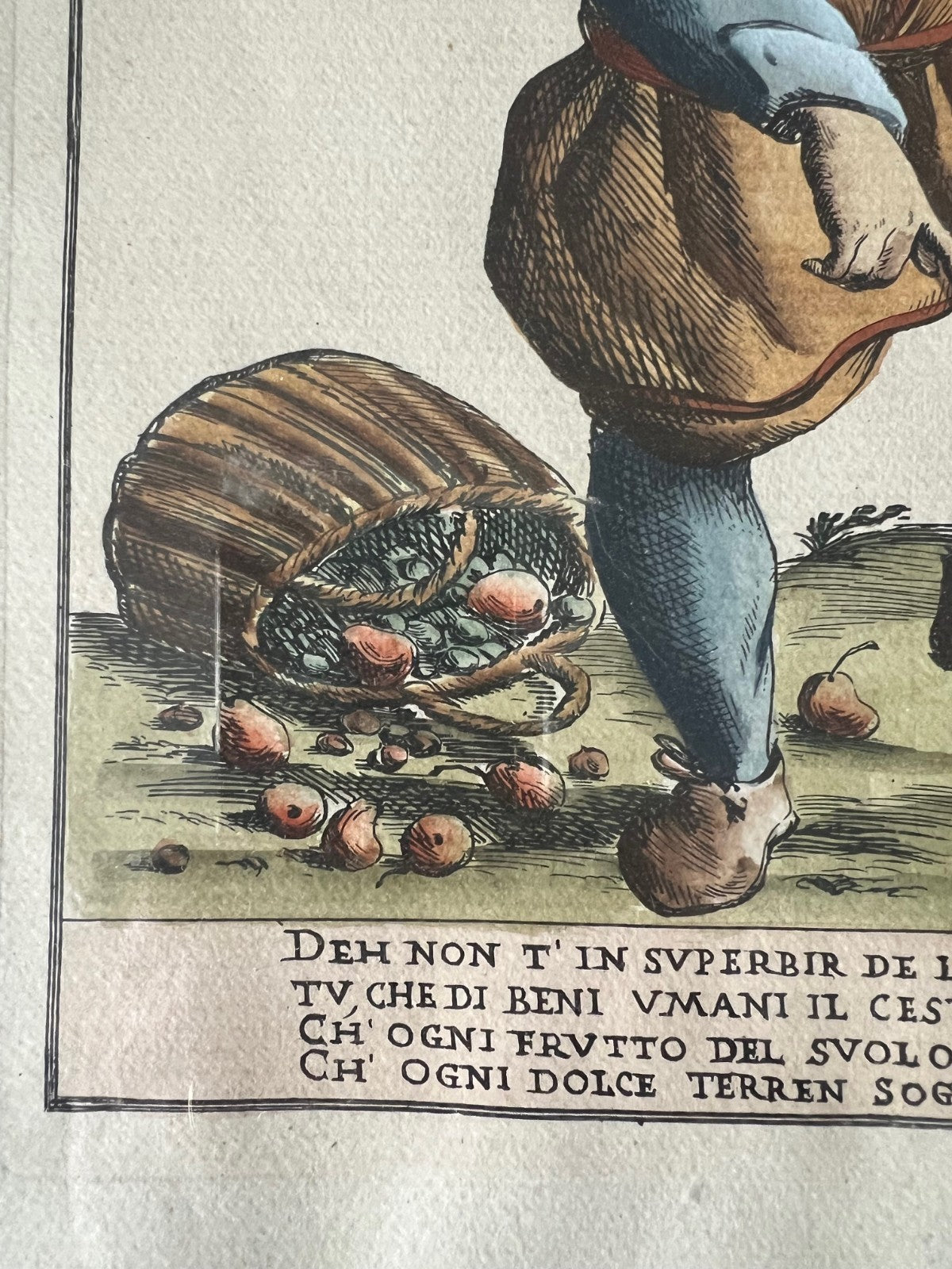 INCISIONE ACQUARELLATA OTTOBRE GIUSEPPE MARIA MITELLI 45 X 35 SCORPIONE