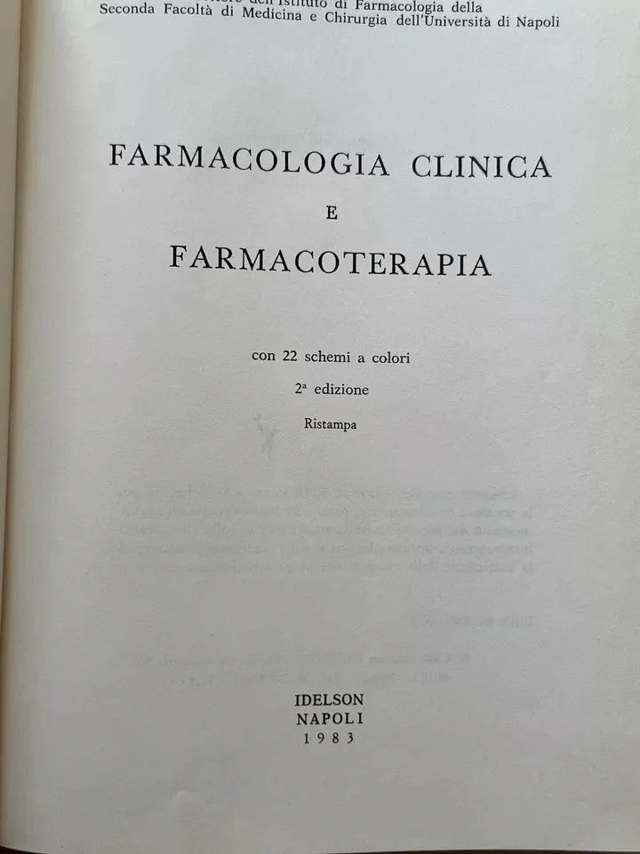 A. MARINO FARMACOLOGIA CLINICA E FARMACOTERAPIA IDELSON 1983
