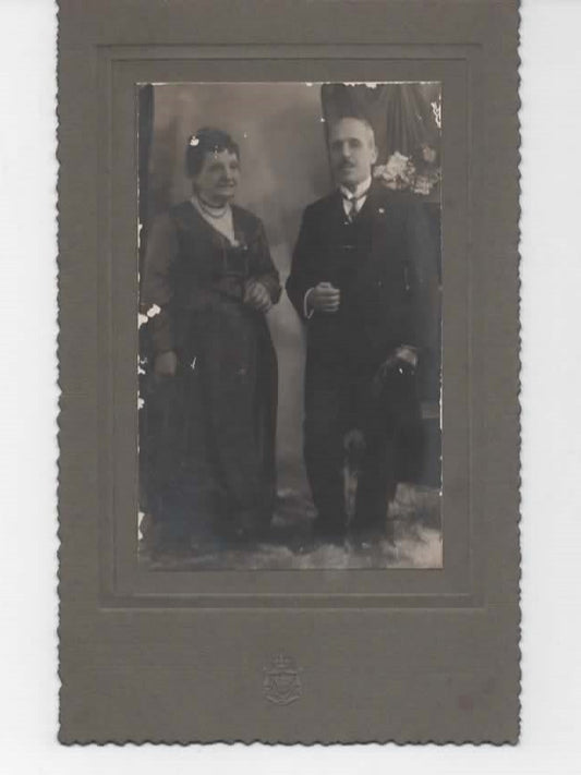 Foto primi '900 Coppia elegante, Borghesia