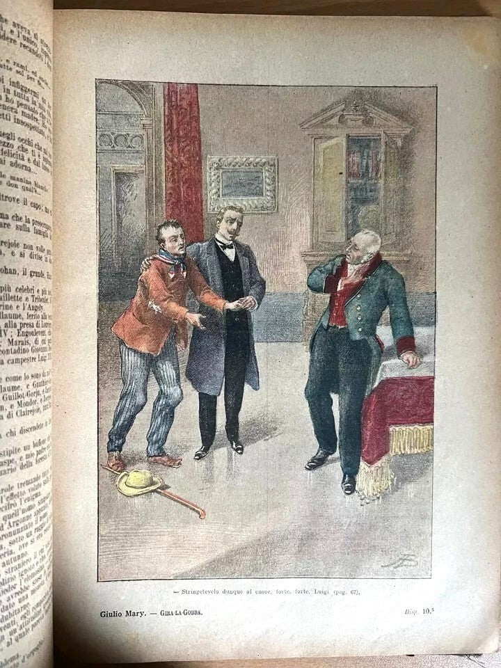 Gira la Gobba Romanzo di Giulio Mary Sonzogno 1907 ILLUSTRATO