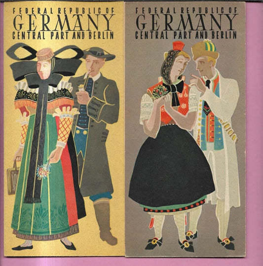 1953 BROCHURE TURISTICA REPUBBLICA FEDERALE TEDESCA CENTRAL PART AND BERLIN