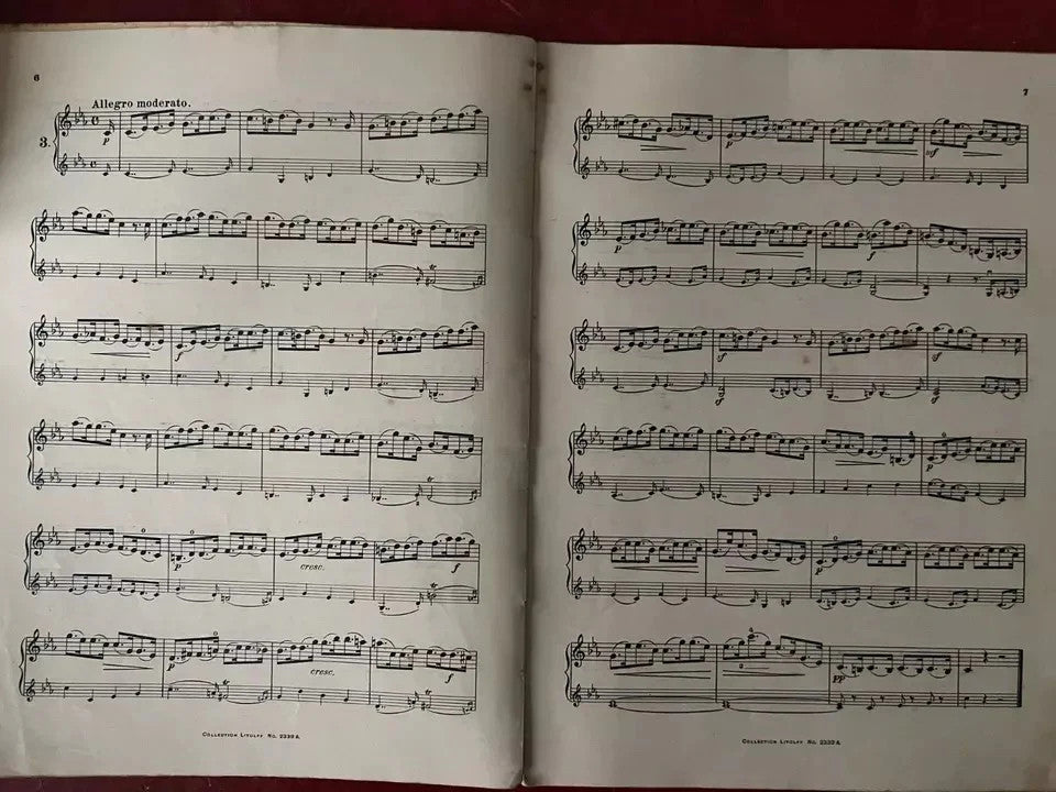RARO SPARTITO FERDINAND DAVID VIOLINSCHULE , SCUOLA DI VIOLINO COLLECT. LITOLFF