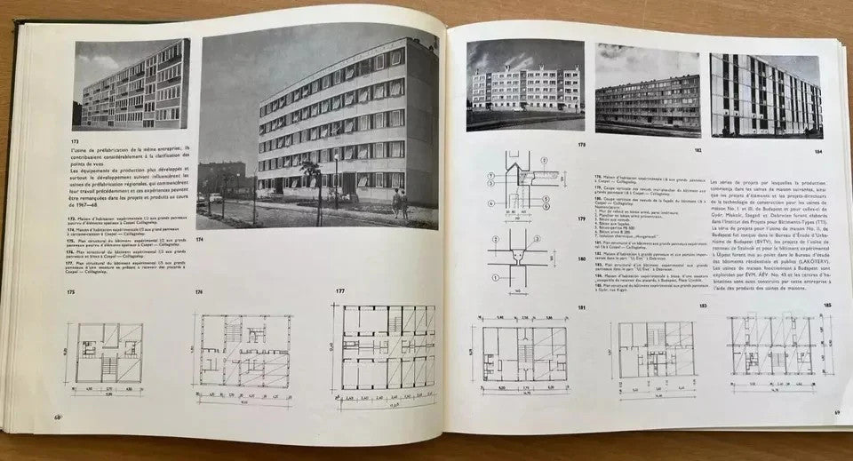 BUDAPEST INDUSTRIALISATION DU BATIMENT CONCEPTION DES PROJETS TECHNIQUES 1969