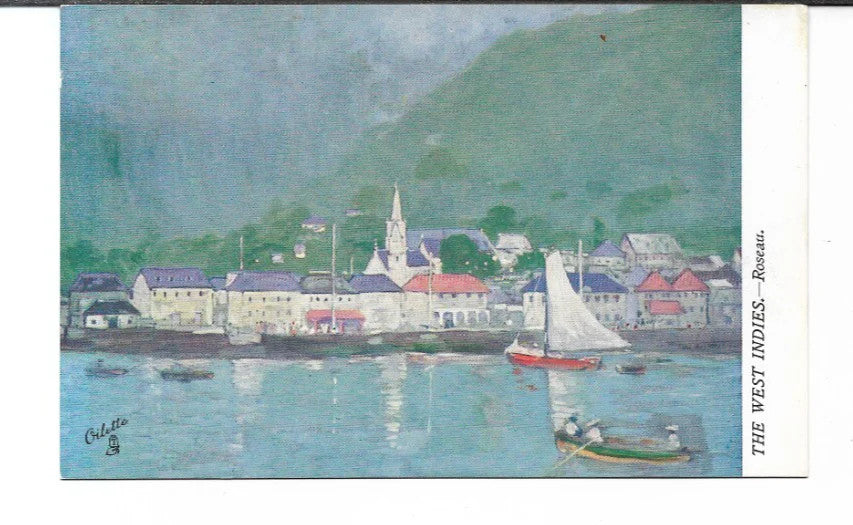 TUCK'S POST CARD THE WEST INDIES ROSEAU ILLUSTRATED BY A.S. FORREST