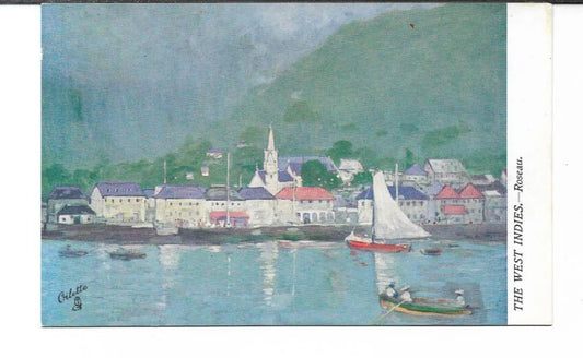 TUCK'S POST CARD THE WEST INDIES ROSEAU ILLUSTRATED BY A.S. FORREST