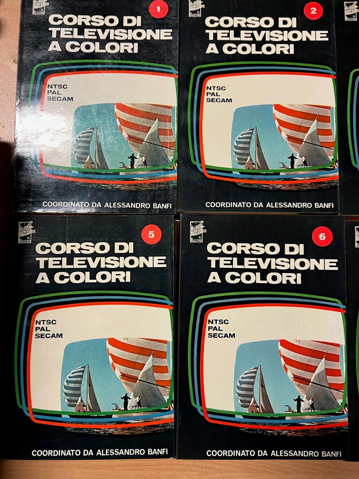 CORSO DI TELEVISIONE A COLORI 8 VOLUMI Alessandro Banfi, 1966, IL ROSTRO EDITRI