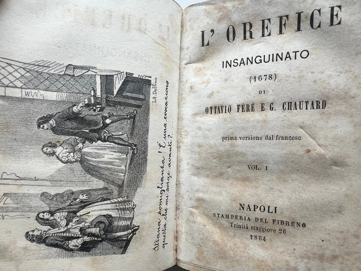 RARO NAPOLI 1865 IL NABAB - L'OREFICE INSANGUINATO - IN DIFESA DEL VATICANO
