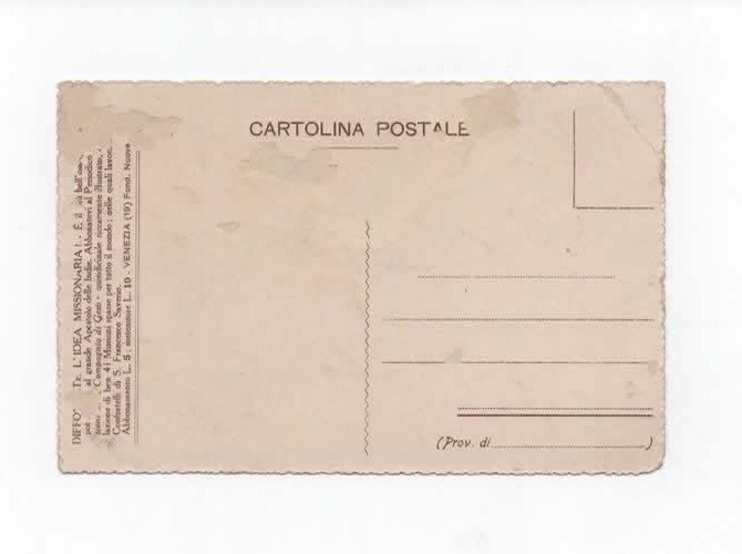 CARTOLINA COMPAGNIA DI GESU' SAN FRANCESCO SAVERIO APOSTOLO DELLE INDIE