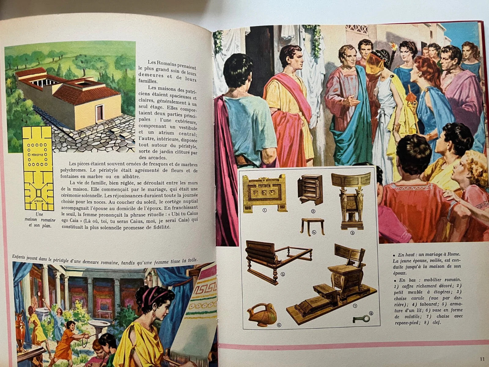 ROME VILLE IMPERIALE HACHETTE 1960 LES ALBUMS ENCYCLOPEDIQUES ILLUSTRATO