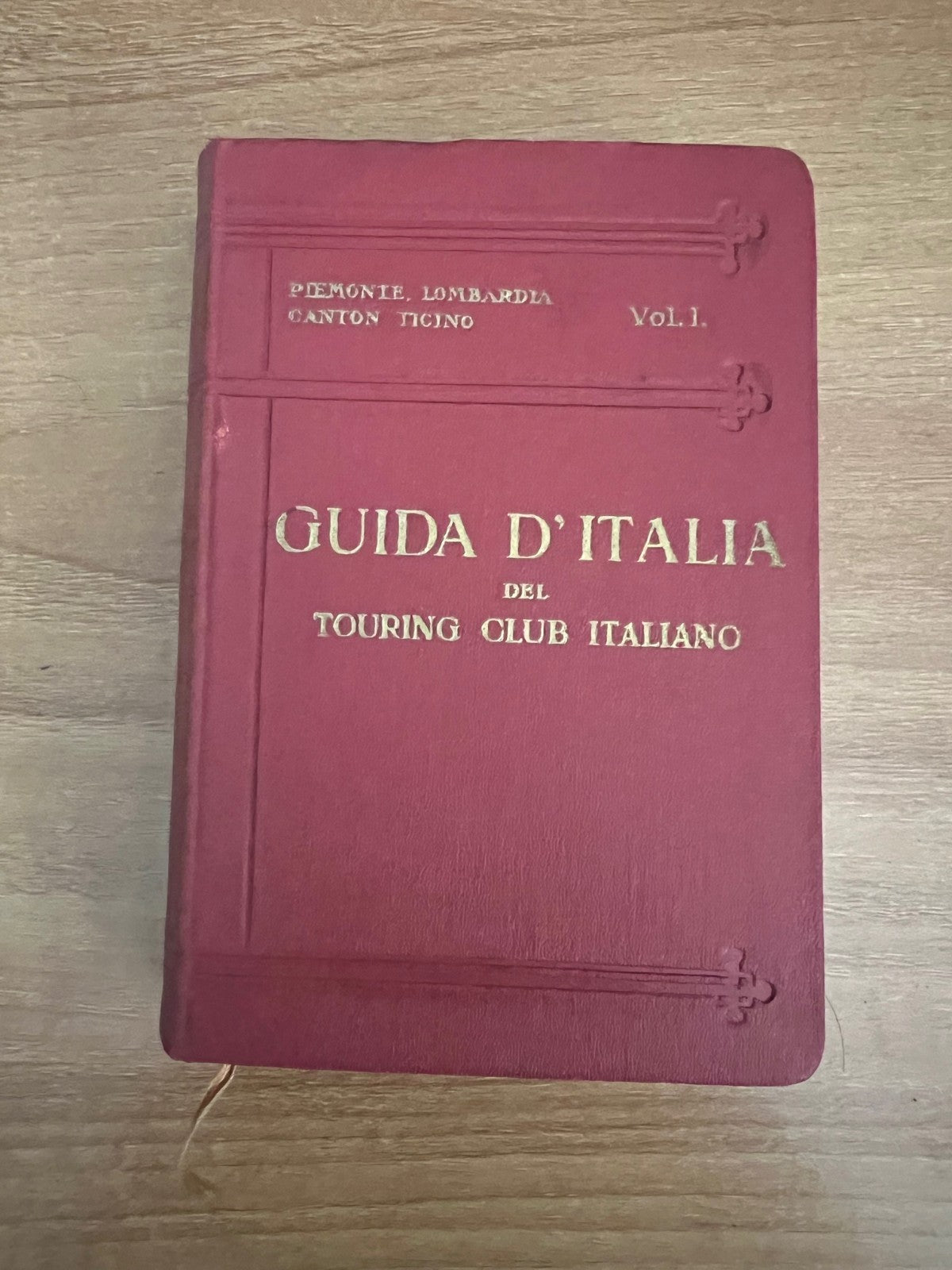 GUIDA TOURING CLUB D'ITALIA 1925 PIEMONTE - LOMBARDIA - CANTON TICINO 18 CARTE