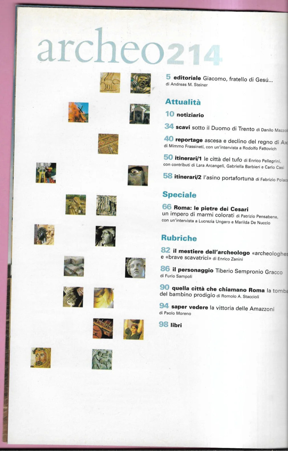 OSSUARIO CON NOME DI GESU' ARCHEO ANNO XVIII NUMERO 12 (214) DE AGOSTINI 2002