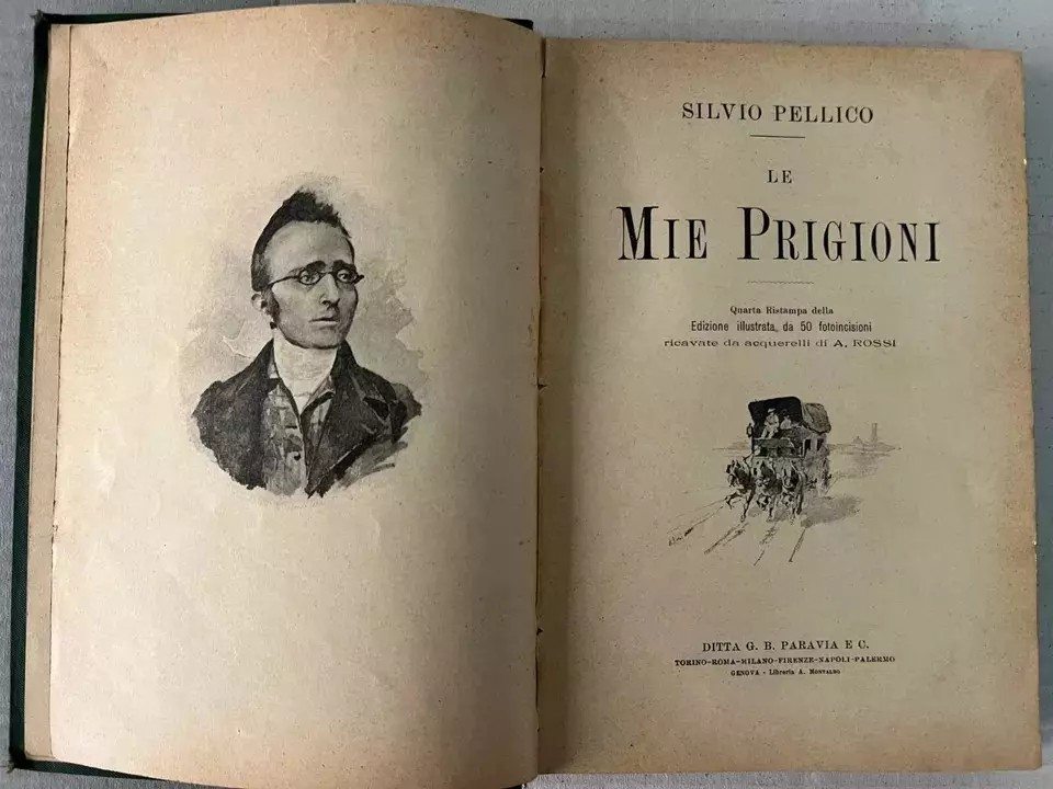 SILVIO PELLICO LE MIE PRIGIONI CON 50 ILUSTRAZIONI DI A. ROSSI PARAVIA 1914