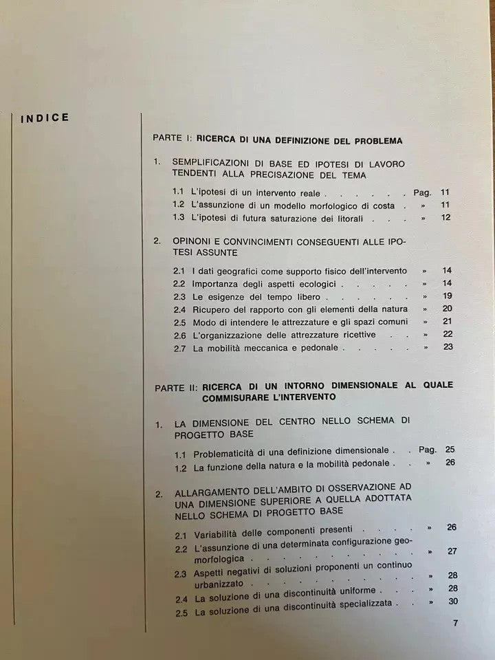 ARCHITETTURA STUDIO PILOTA PER NUOVI CENTRI TURISTICO RESIDENZIALI 3 VOL. 1968