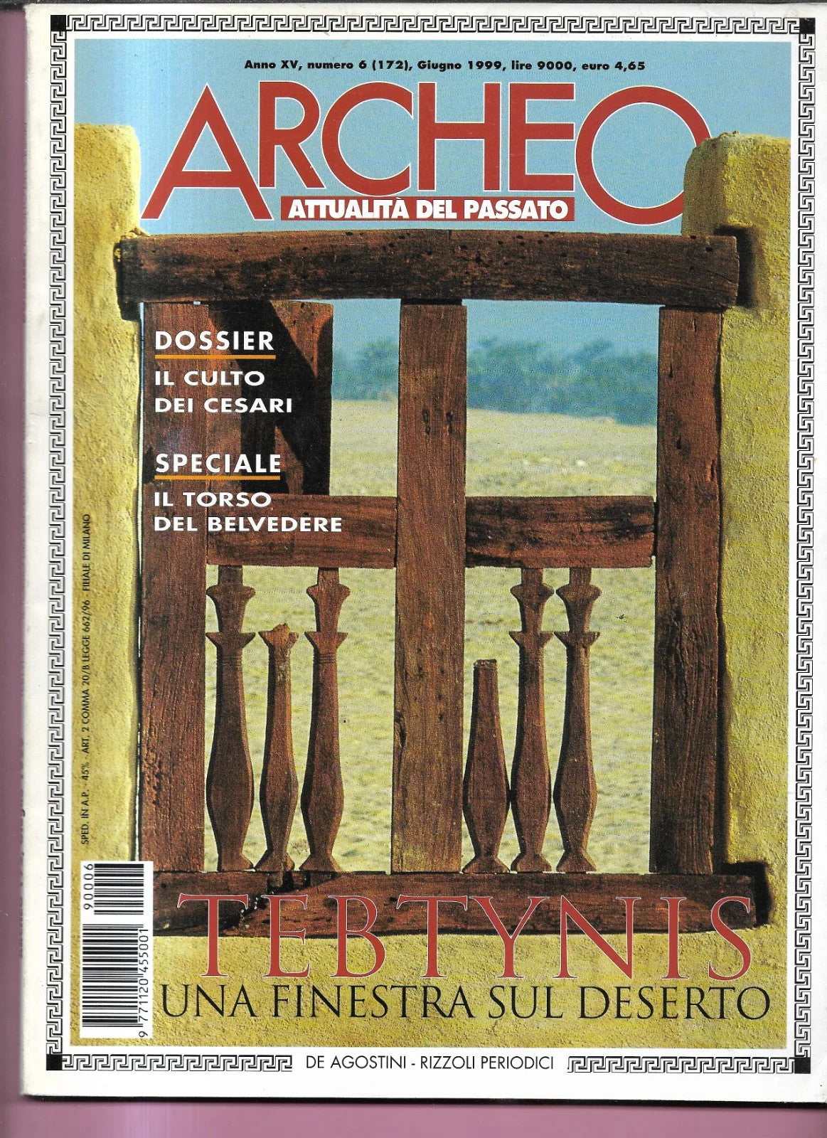 IL CULTO DEI CESARI ARCHEO ANNO XV NUMERO 6 ( 172 ) DE AGOSTINI 1999