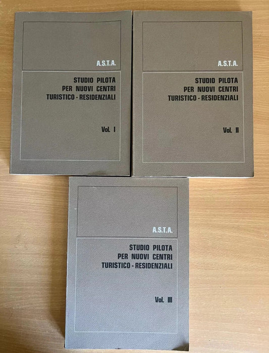 ARCHITETTURA STUDIO PILOTA PER NUOVI CENTRI TURISTICO RESIDENZIALI 3 VOL. 1968