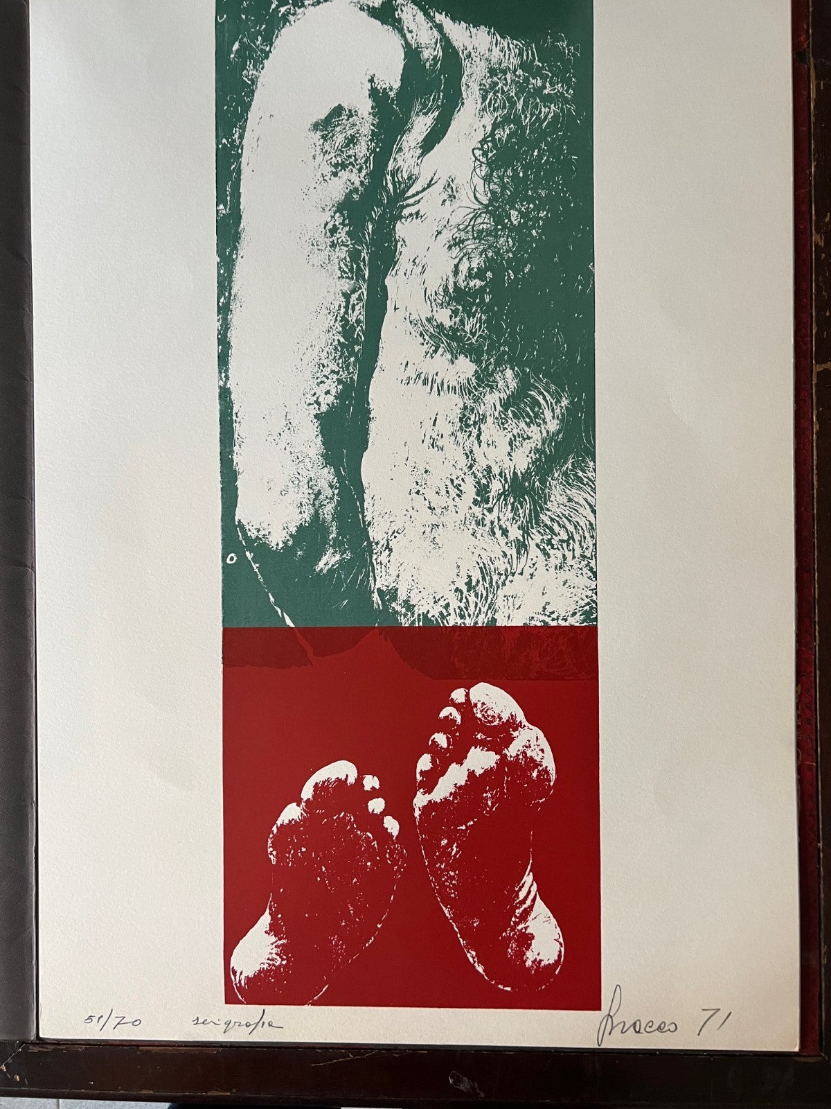 TORRE ANNUNZIATA OMAGGIO A PASQUALE VITIELLO 1971 5 SERIGRAFIE cm 70 X 50