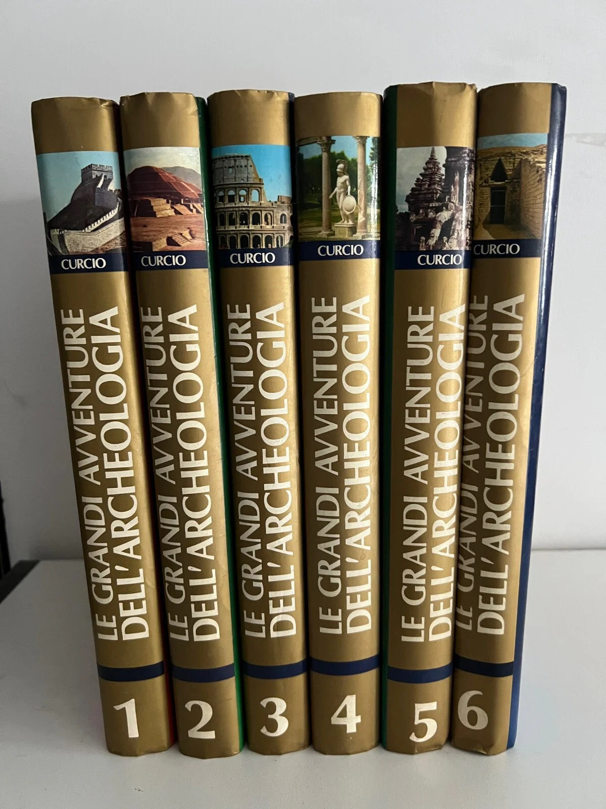 LE GRANDI AVVENTURE DELL'ARCHEOLOGIA 6 VOLUMI ( COMPLETA ) CURCIO EDITORE 1980