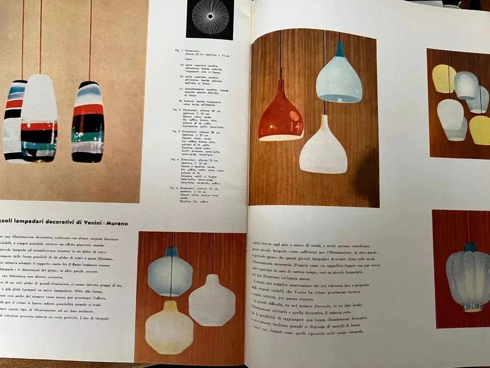 Architettura Rivista Internazionale d'illuminazione Venini anno V n° 1 , 1960