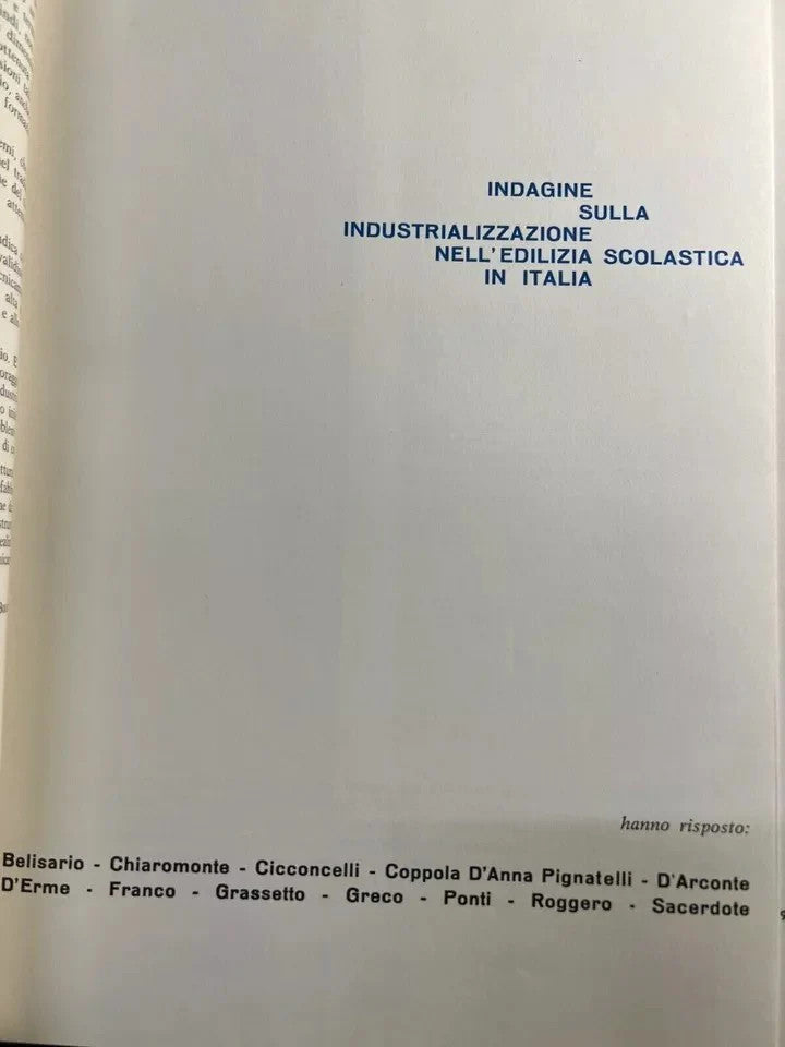 INGEGNERIA INDUSTRIALIZZAZIONE E PREFABBRICAZIONE NELL'EDILIZIA SCOLASTICA AITEC