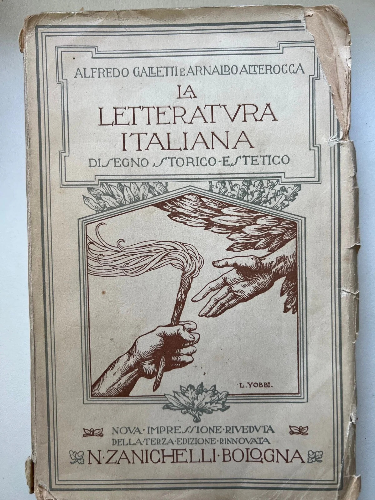 ALFREDO GALLETTI ARNALDO ALTEROCCA LA LETTERATURA ITALIANA ZANICHELLI 3°EDIZ.